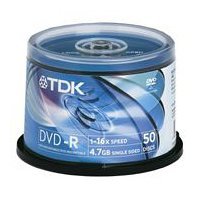 Tdk dvd-r 16x 50pack